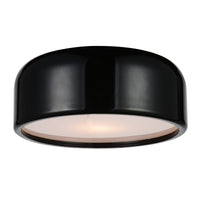 Campton 2-Light 14" Drum Shade Flush Mount