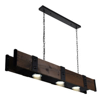 Pago 3-Light 42" Drum Shade Island Light