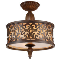 Nicole 3-Light 14" Drum Shade Flush Mount