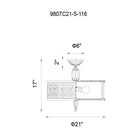 CWI - Nicole Semi Flush Mount - Lights Canada
