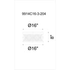 CWI - Kali Flush Mount - Lights Canada