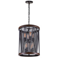 Parsh 8-Light Drum Shade Chandelier