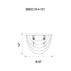 CWI - Gala Flush Mount - Lights Canada