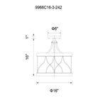 CWI - Amazon Semi Flush Mount - Lights Canada