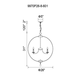 CWI - Esia Chandelier - Lights Canada