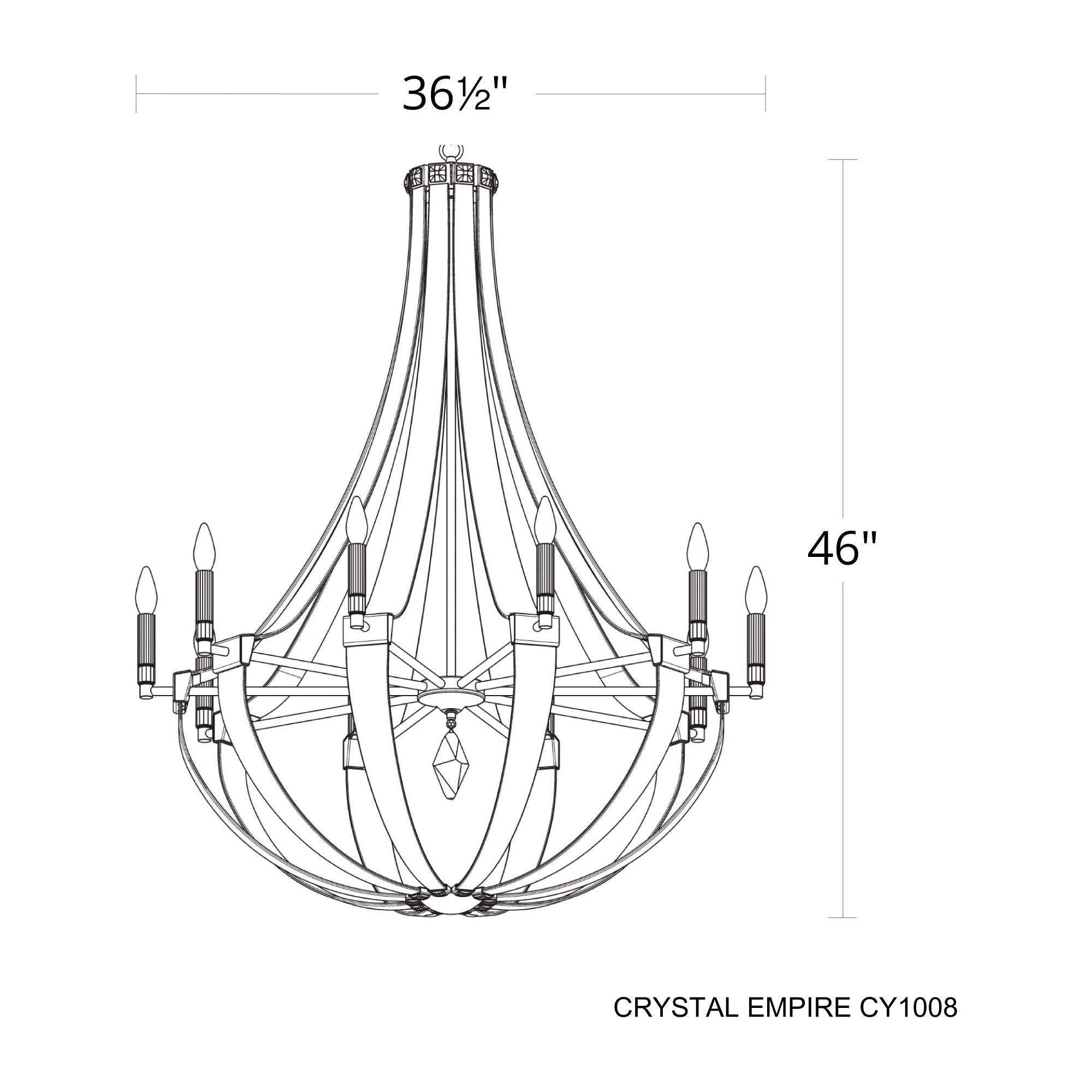 Crystal Empire 10-Light Chandelier