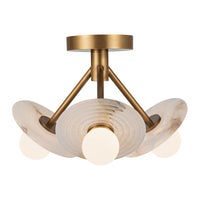 Dahlia 13" LED Semi Flush Mount