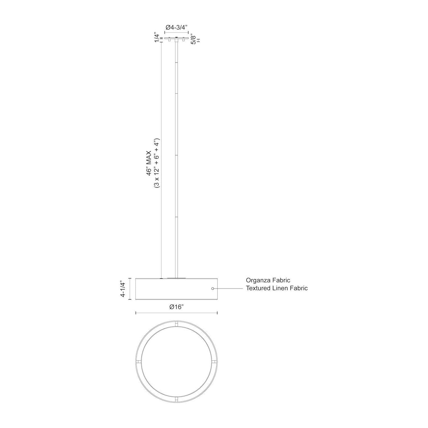 Dalton 16" LED Pendant