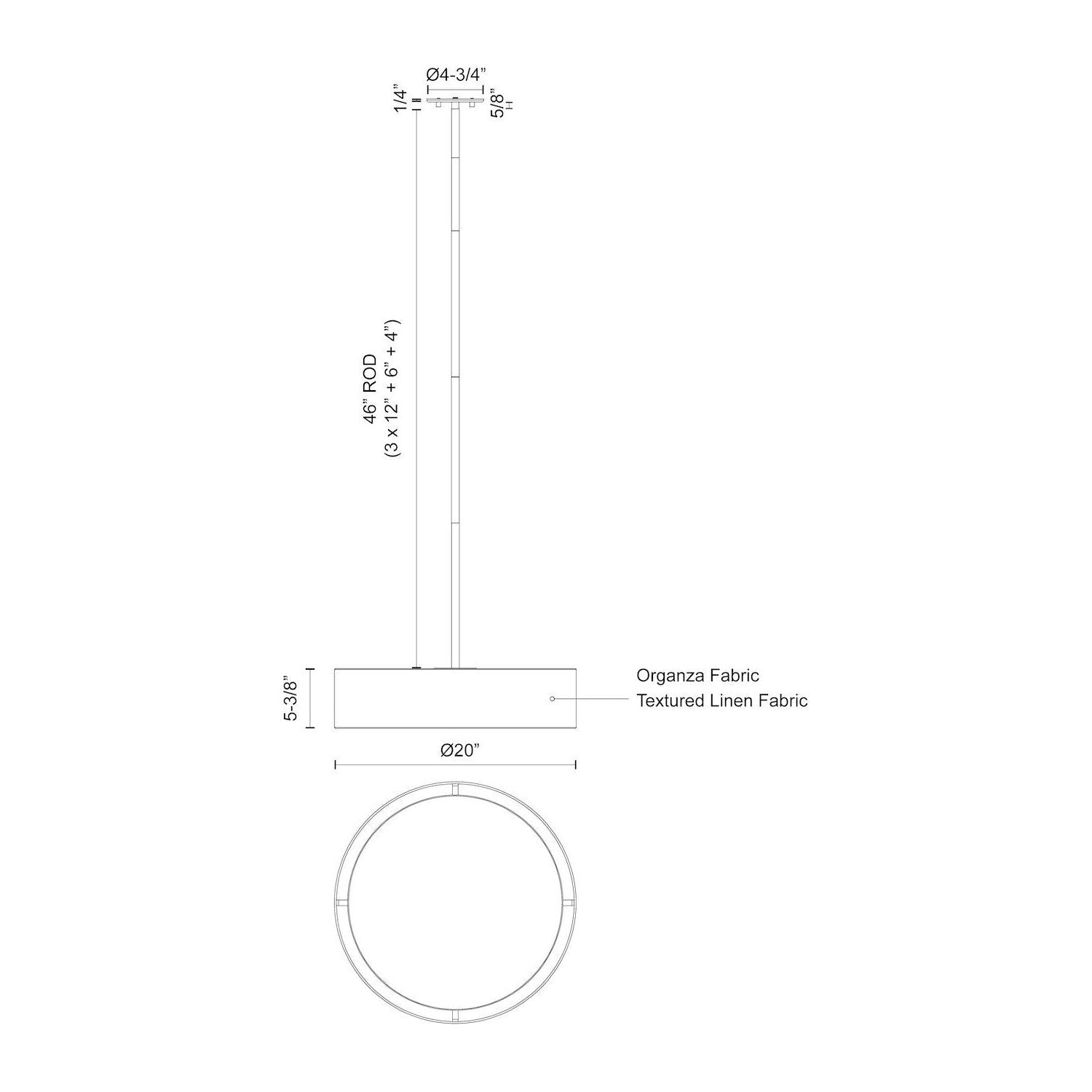 Dalton 20" LED Pendant