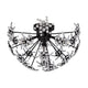 Esteracae 24" 3-Light Close-to-Ceiling