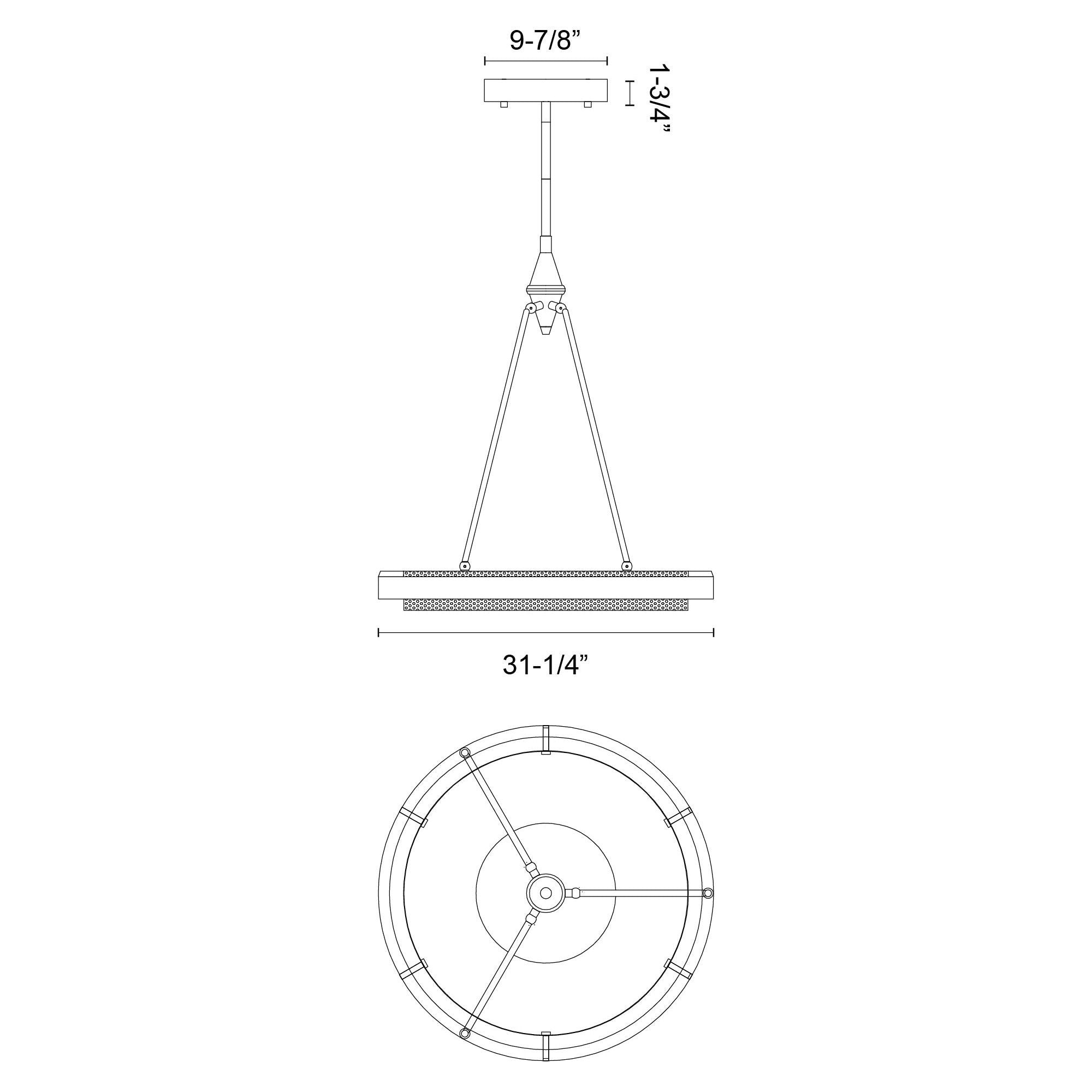 Duo 32" LED Pendant