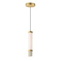 Travertine 1-Light LED Pendant