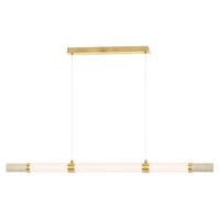 Travertine Linear LED Pendant