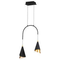 Mermaid 2-Light LED Pendant