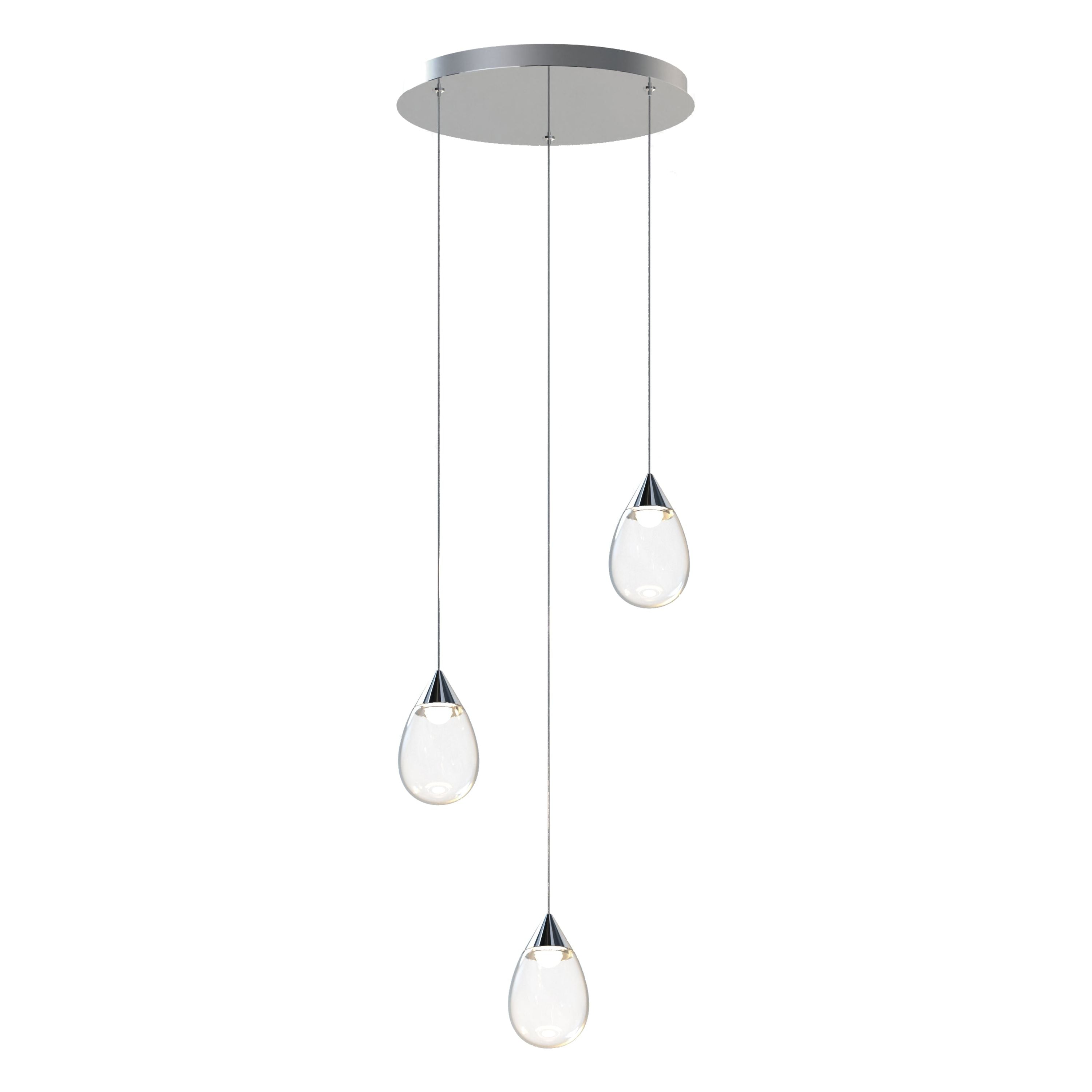 Dewdrop 3-Light LED Pendant