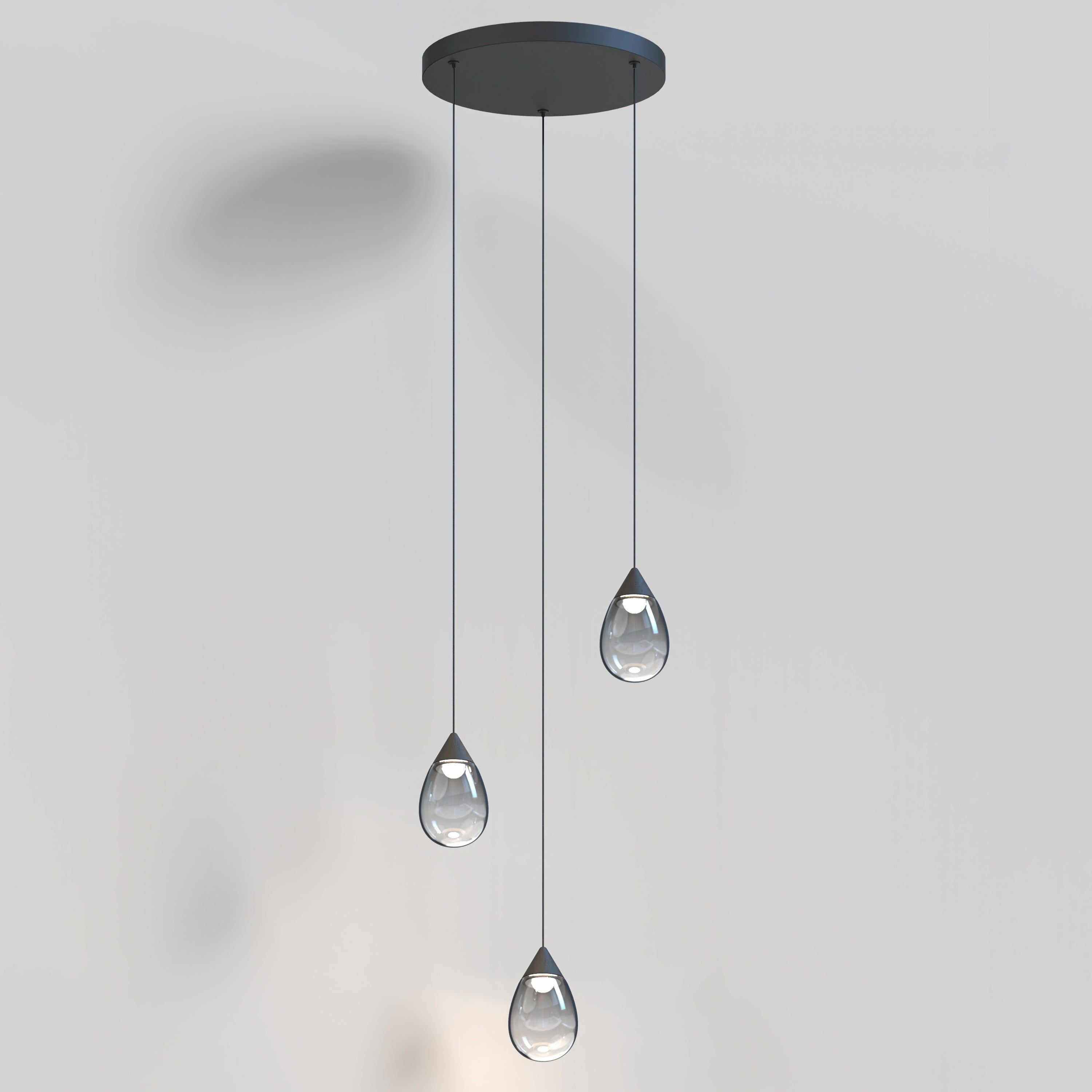 Dewdrop 3-Light LED Pendant