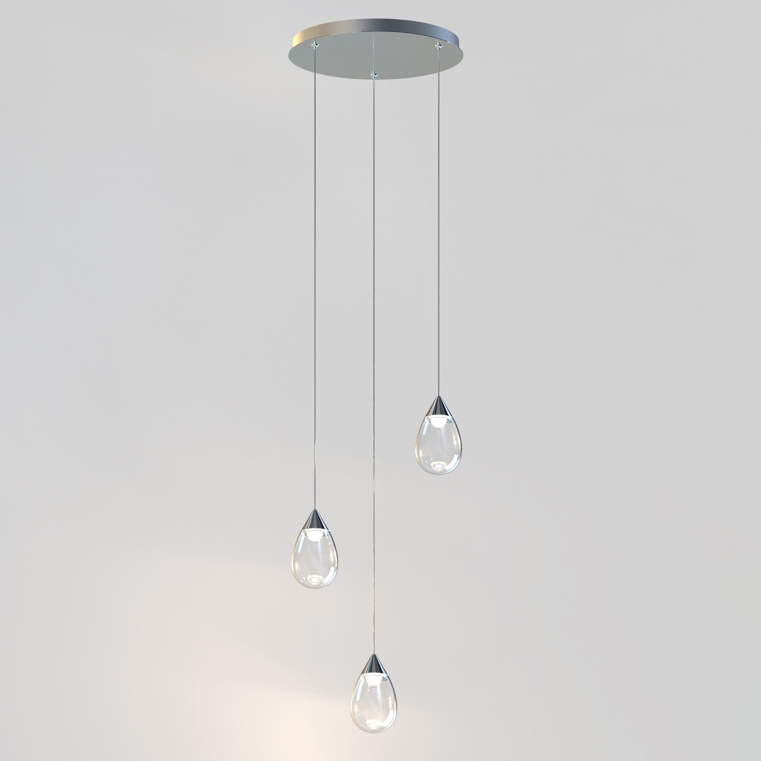 Dewdrop 3-Light LED Pendant