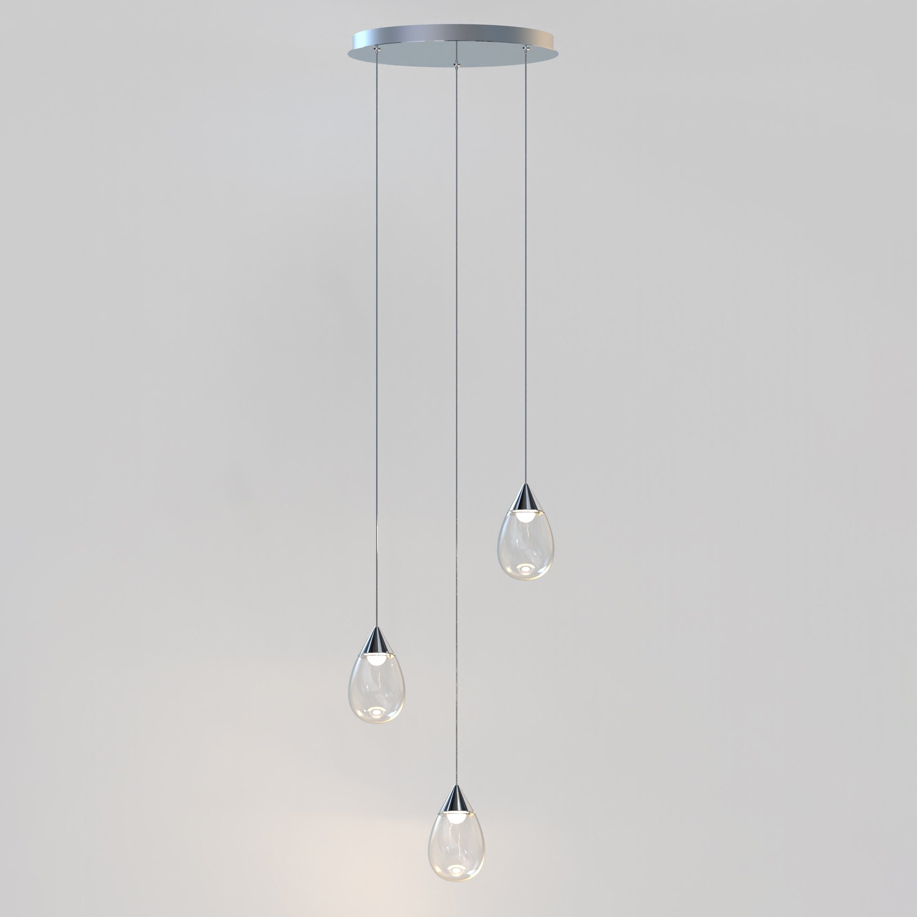 Dewdrop 3-Light LED Pendant