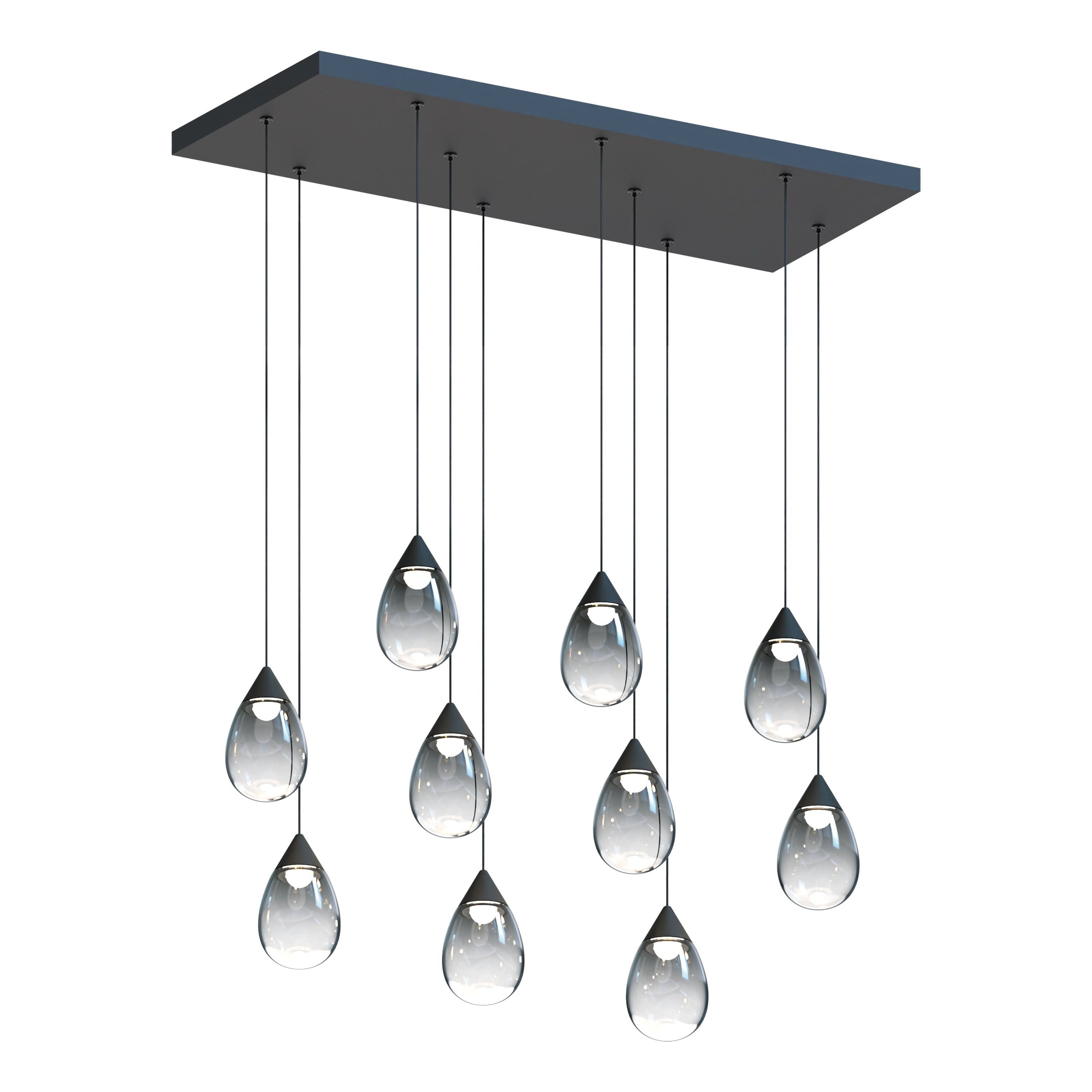 Dewdrop 10-Light LED Linear Pendant