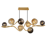 Planetary 8-Light LED Linear Pendant