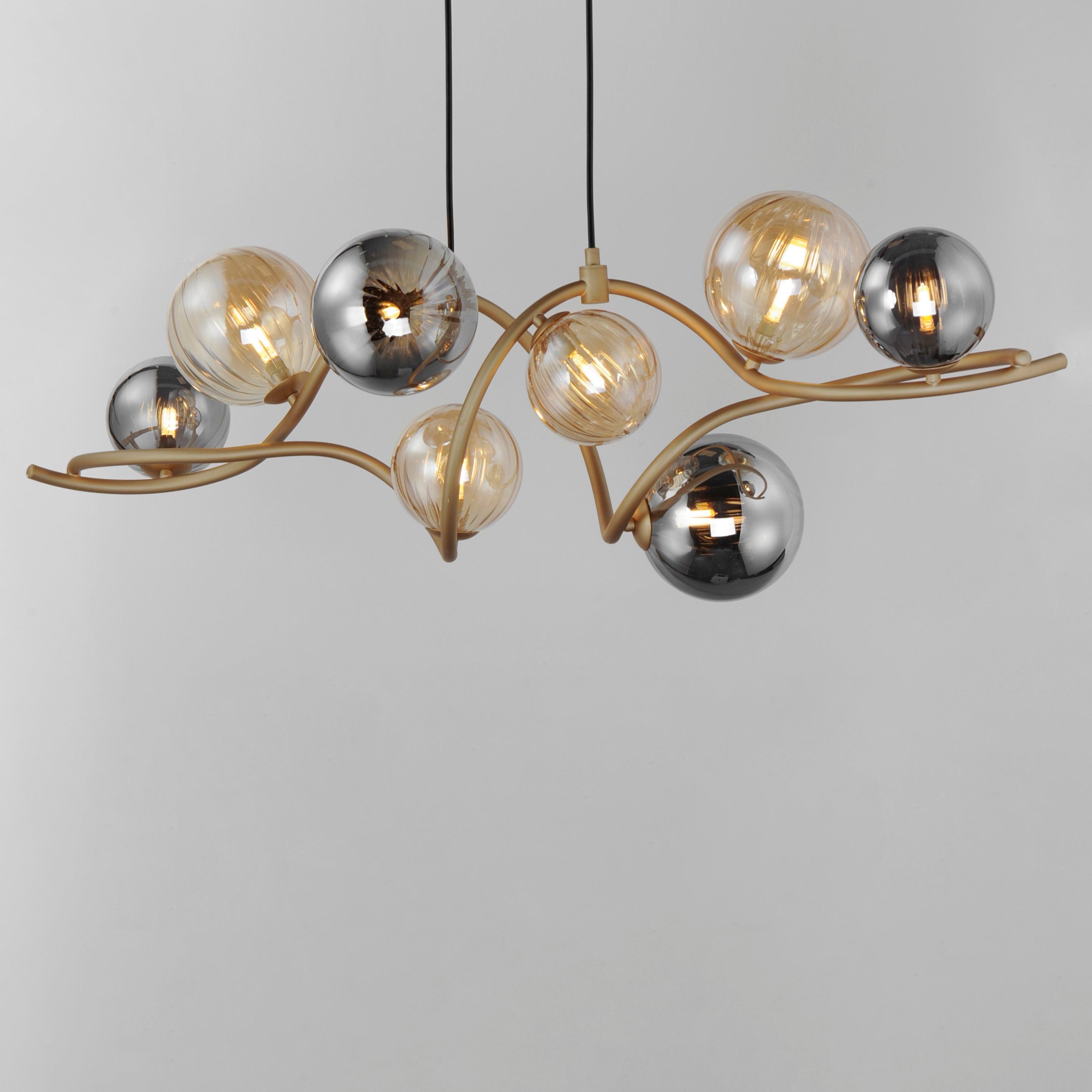 Planetary 8-Light LED Linear Pendant