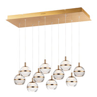 Swank LED 10-Light Linear Pendant