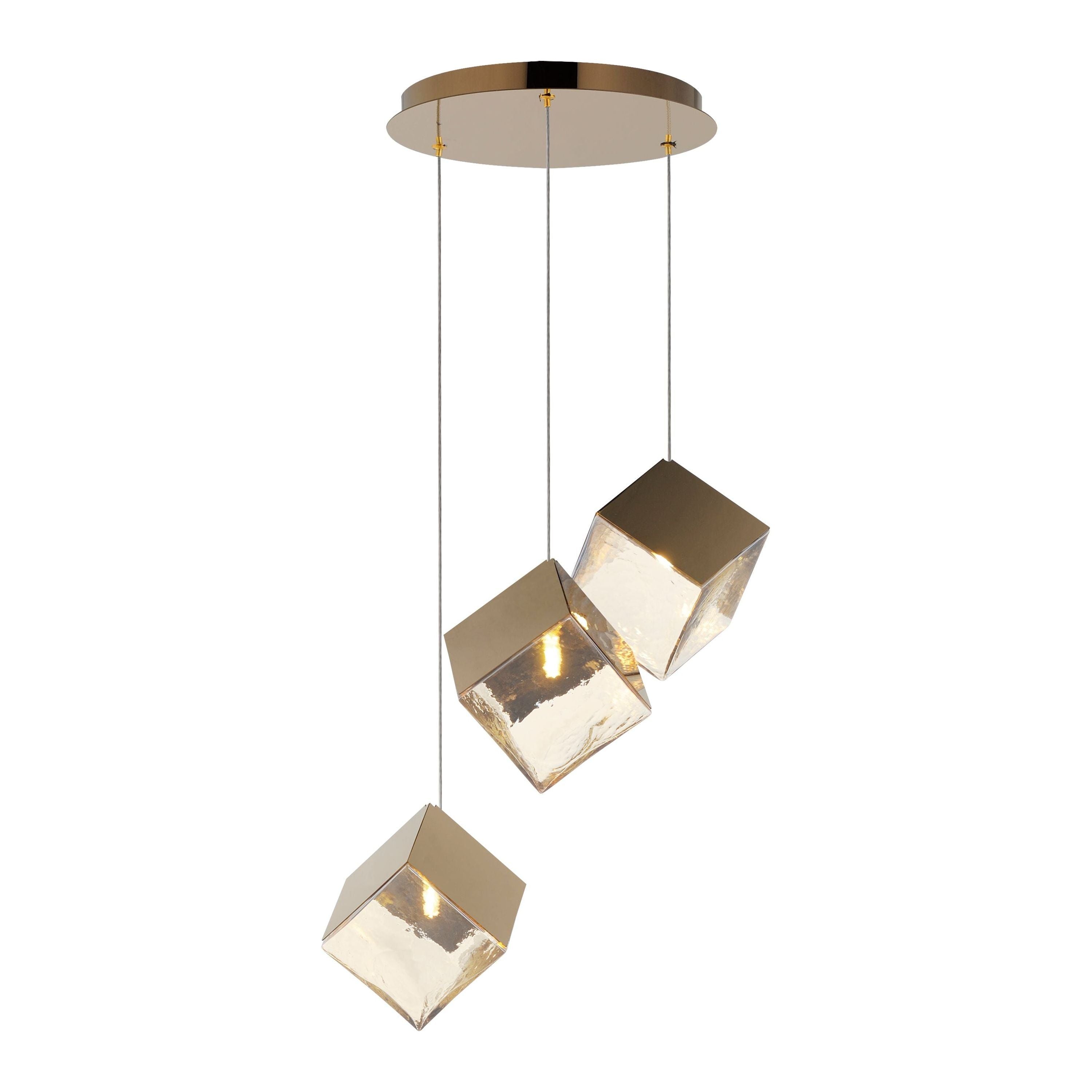 Ice Cube 3-Light LED Pendant