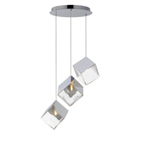 Ice Cube 3-Light LED Pendant
