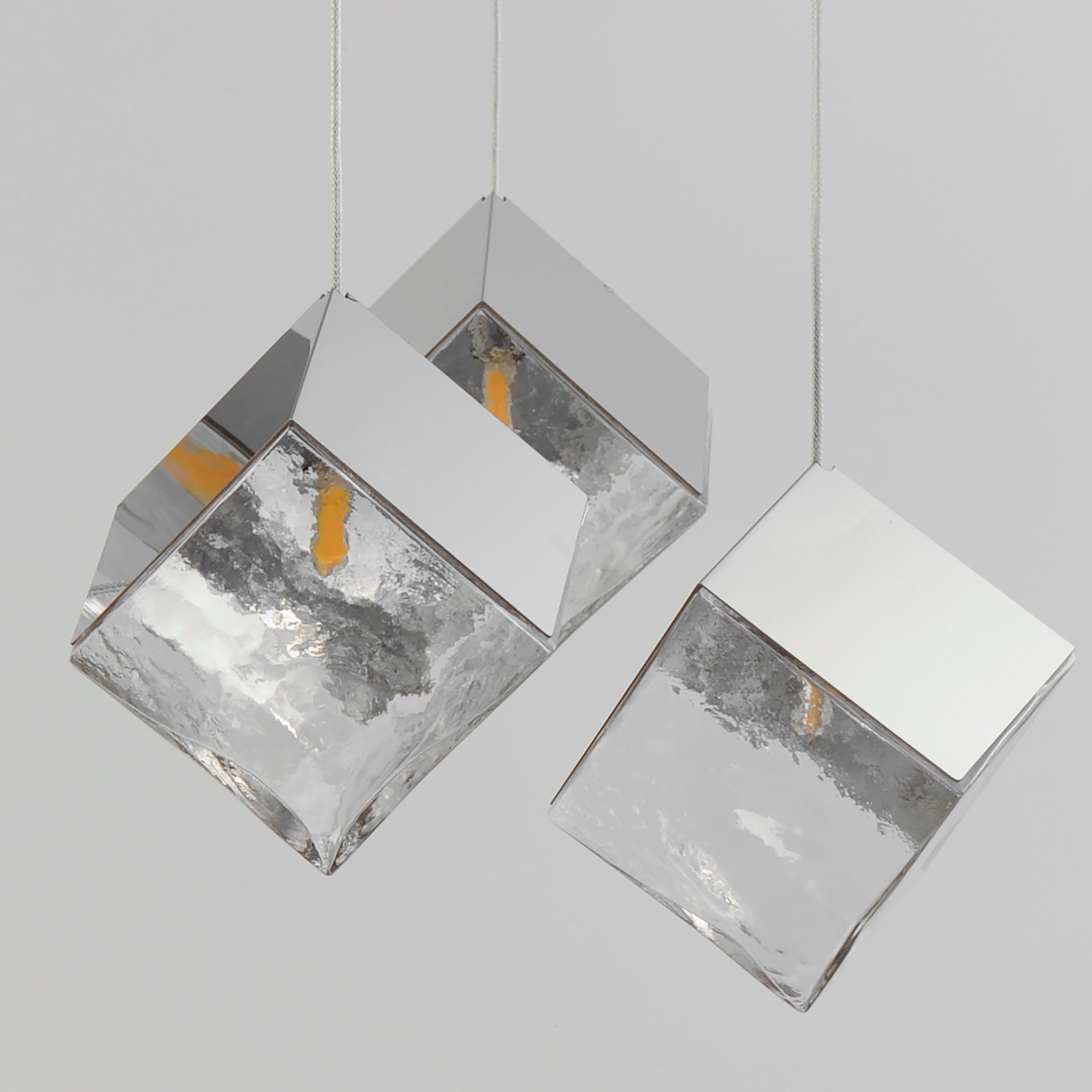 Ice Cube 3-Light LED Pendant