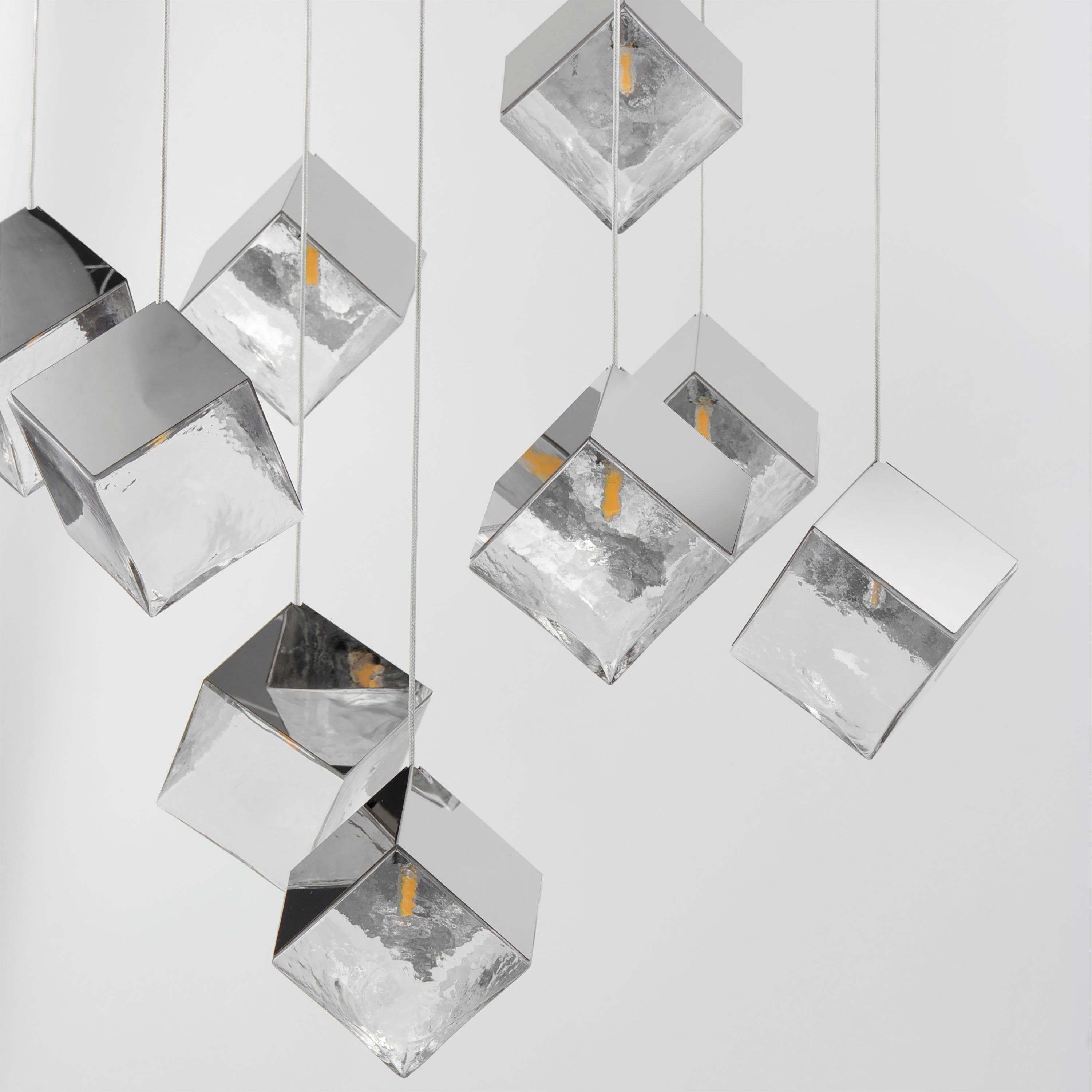 Ice Cube 9-Light LED Pendant