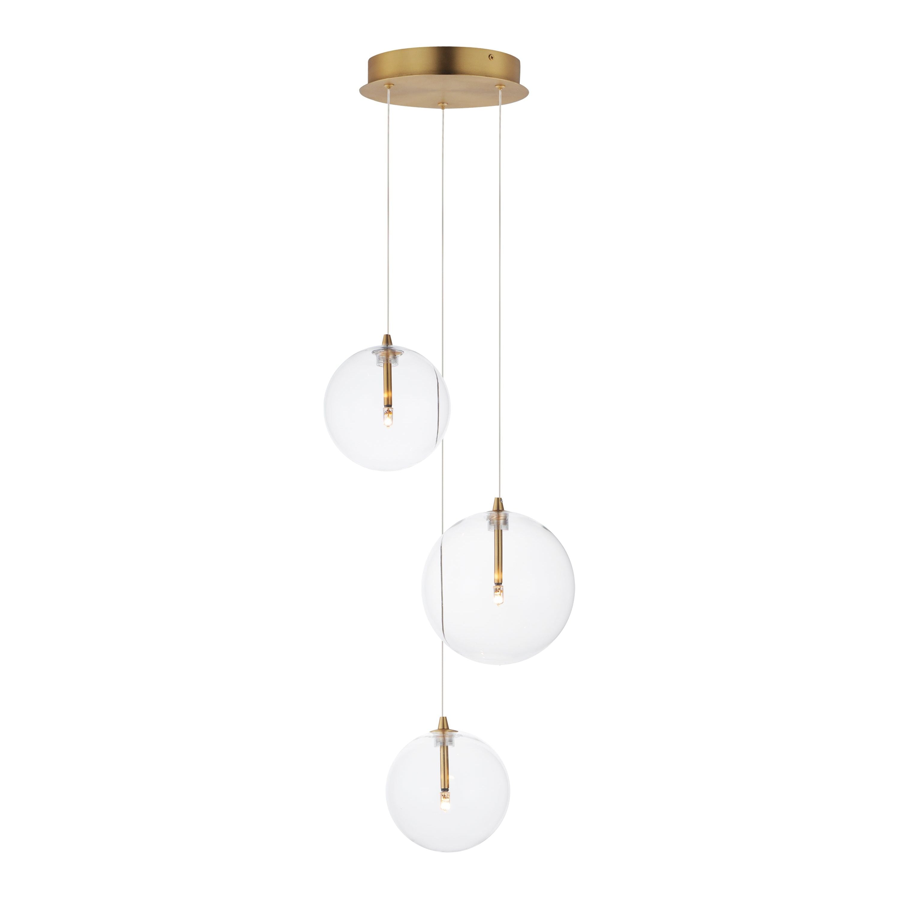 Global 3-Light LED Pendant