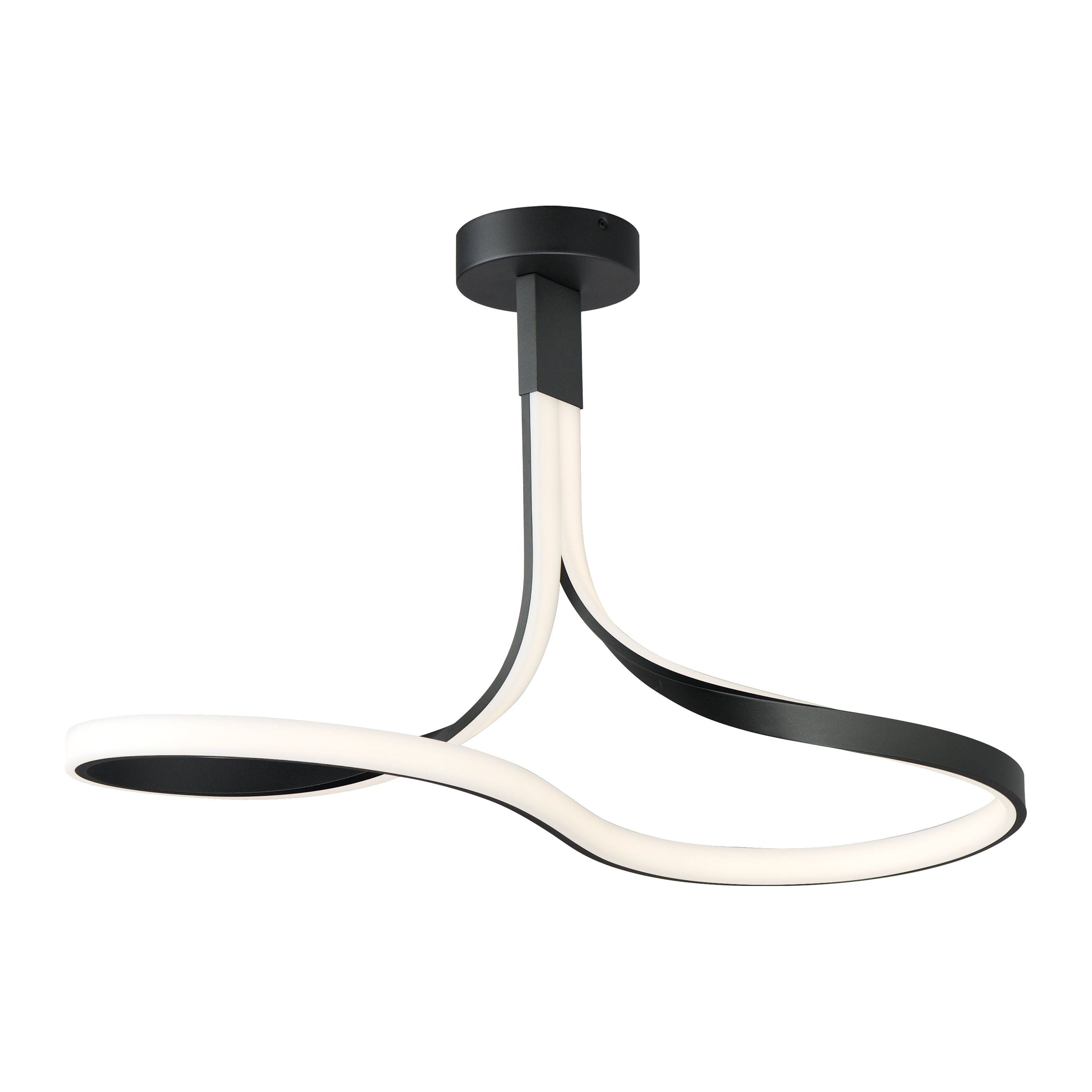 Serpentine LED Semi Flush Mount