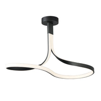 Serpentine LED Semi-Flush Mount