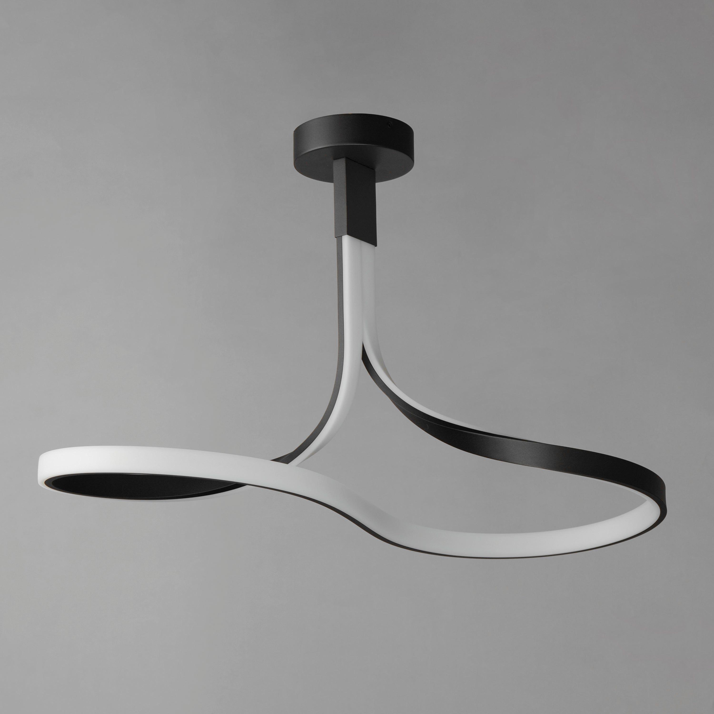 Serpentine LED Semi Flush Mount