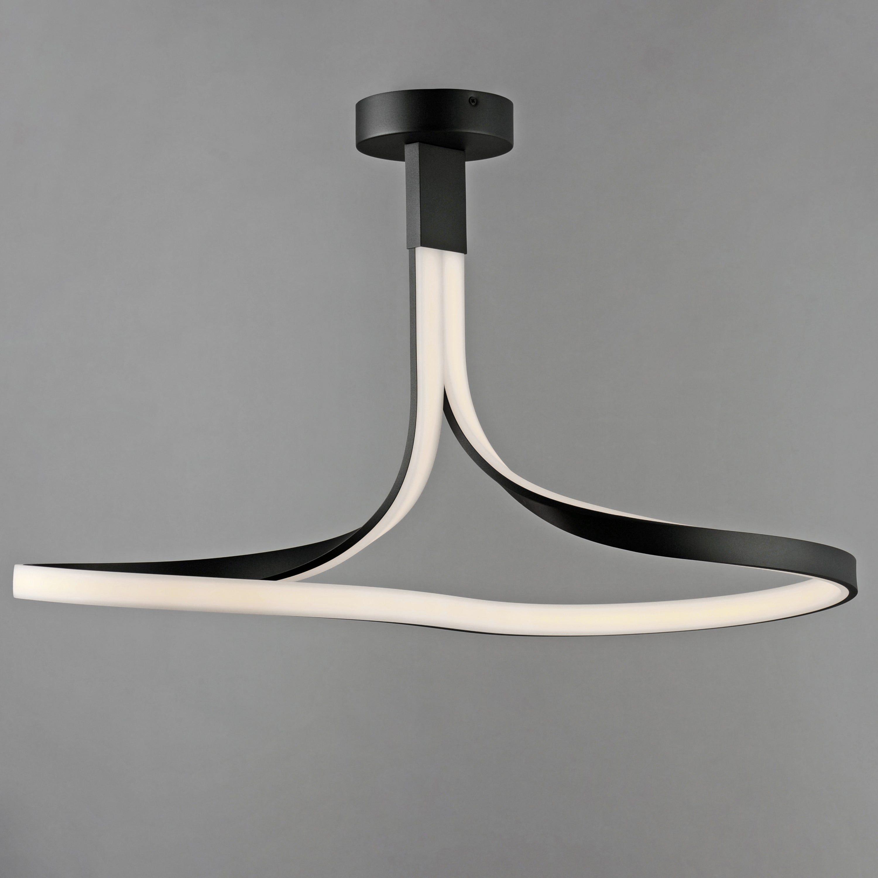 Serpentine LED Semi Flush Mount