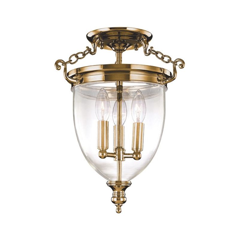 Hanover 3-Light Semi Flush