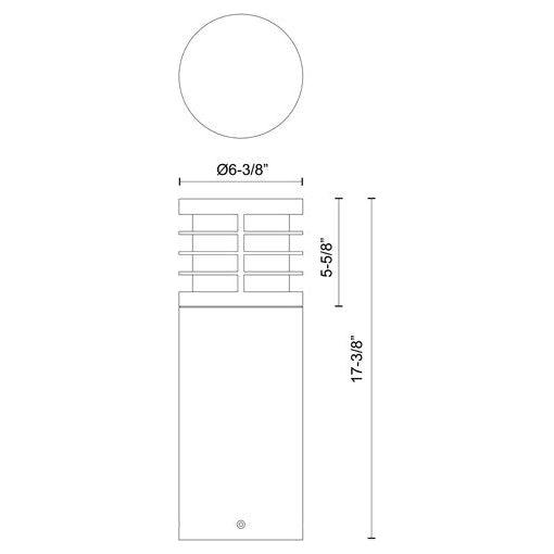 Blaine 18" Exterior Bollard