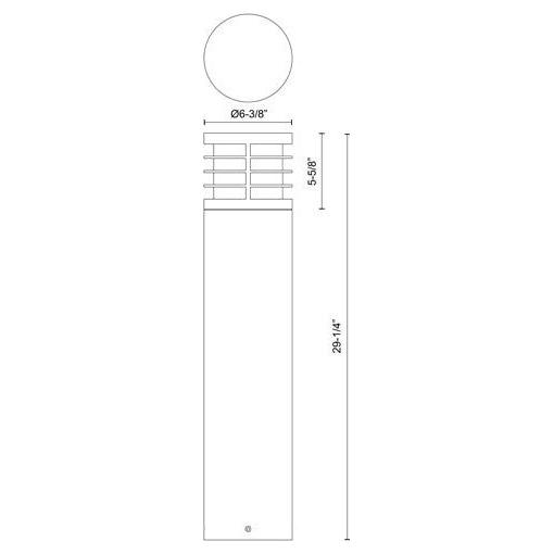 Blaine 29" Exterior Bollard