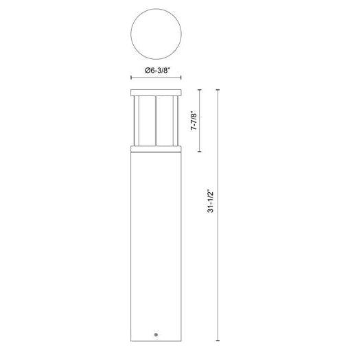 Alden 31" Exterior Bollard