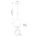 Nordic 6" (5" Dia.) LED Exterior Pendant