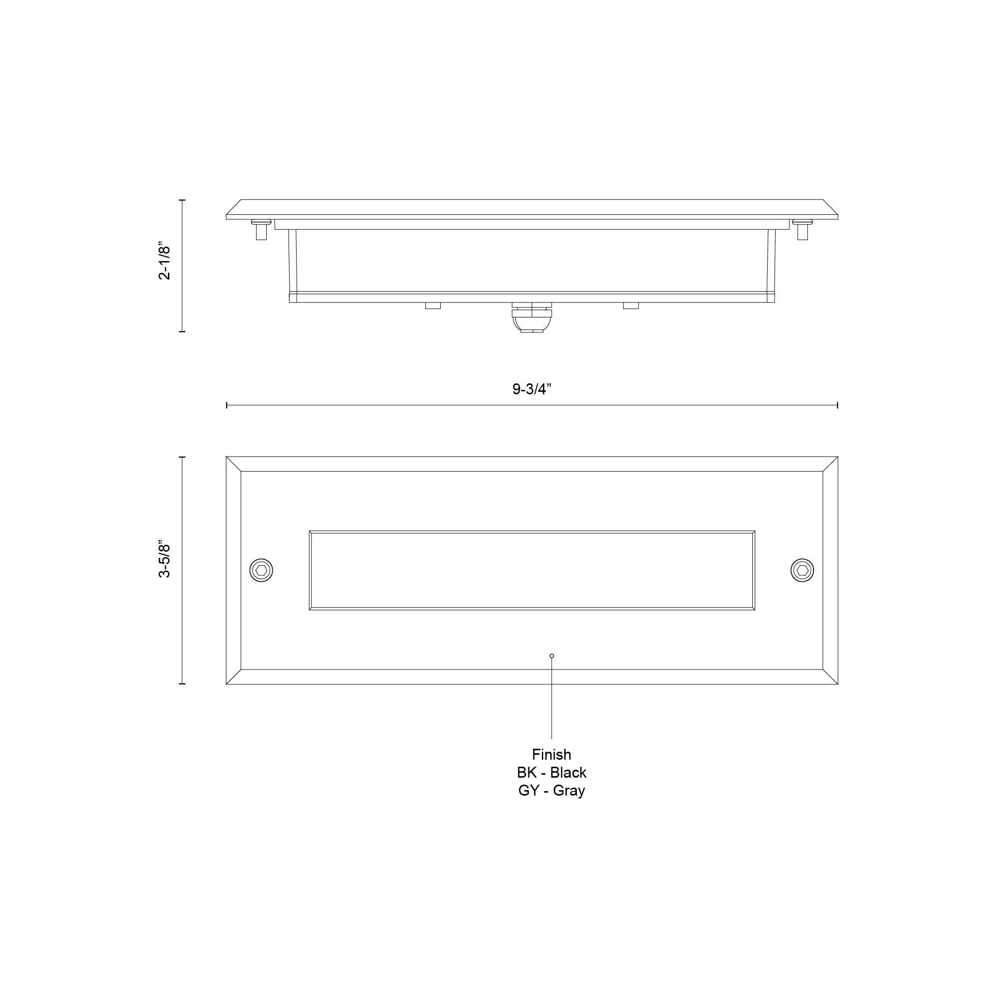 Bristol 10" LED Exterior Wall/Step Light