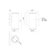 Nordic 6" (2" Dia.) LED Exterior Wall