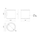 Nordic 5" (5" Dia.) LED Exterior Wall