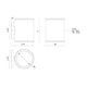 Nordic 6" (5" Dia.) LED Exterior Wall