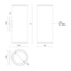 Nordic 12" (5" Dia.) LED Exterior Wall