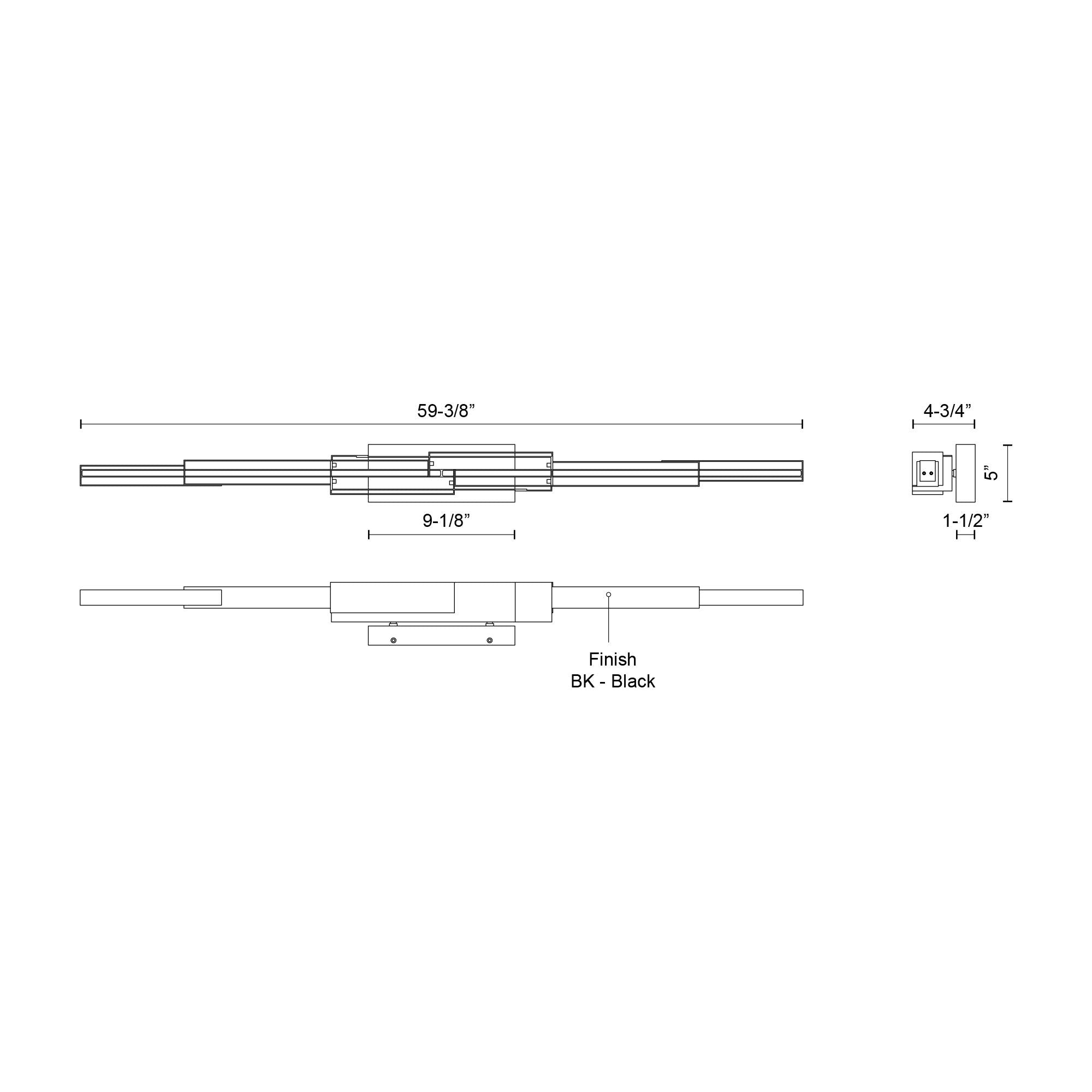 Enzo 60" LED Exterior Wall Sconce