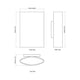 Ovi LED Exterior Wall Light