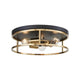 Easton 3-Light Round Flush Mount