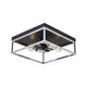 Easton 2-Light Square Flush Mount