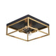 Easton 2-Light Square Flush Mount